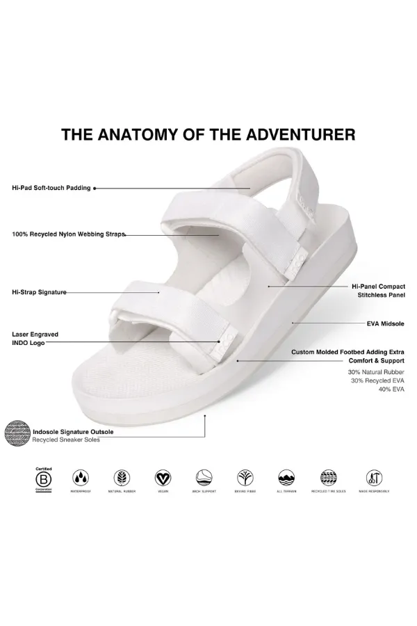 Women's Adventurer Sandals in Sea Salt
