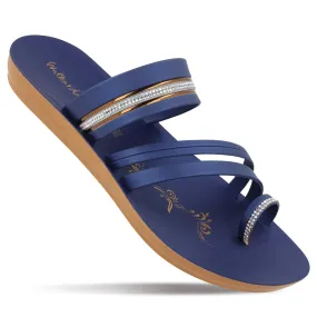 Women's Daily Wear Sandal  - WL7644 Navy Blue