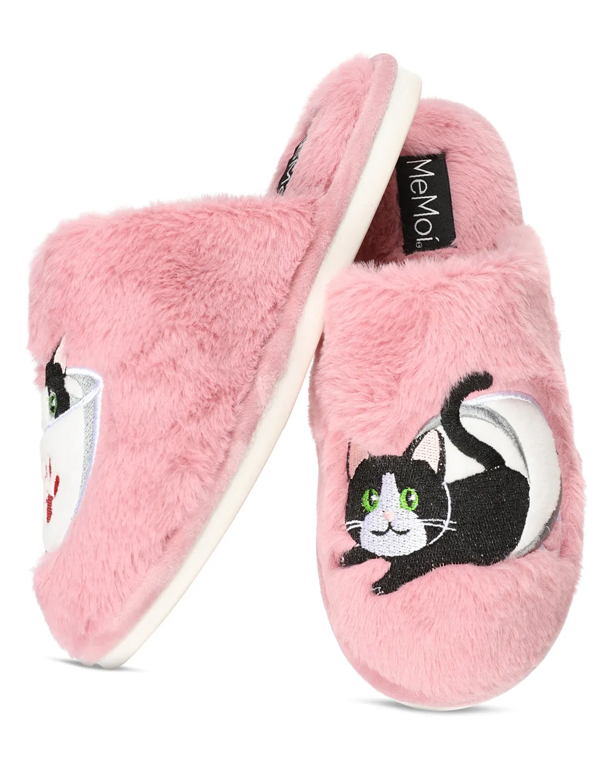 Women's Teacup Kitty Plush Slippers
